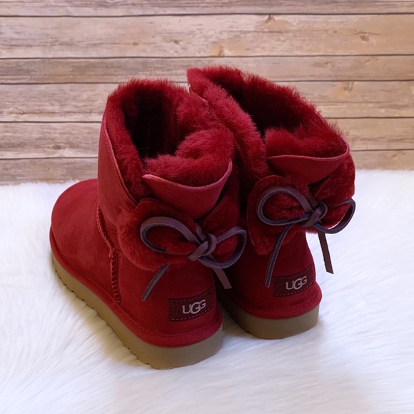 UGG Shoes - UGG Classic Double Bow Mini Kiss Boots